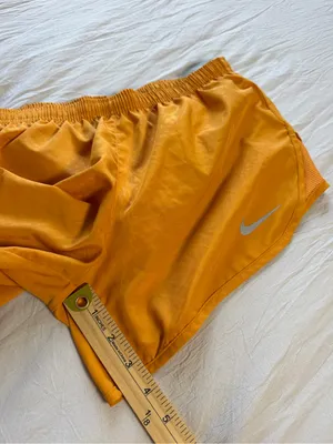 Nike Women's‎ Bright Orange Athletic Running Shorts thumbnail 6