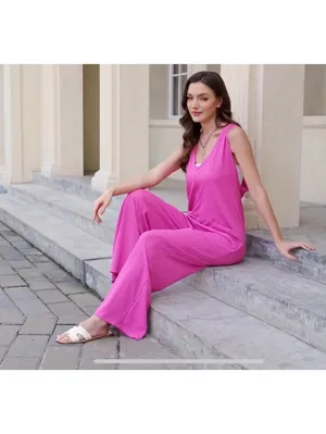 Women's Overalls Sleeveless Boho Loose Wide Leg Jumpsuits thumbnail 8