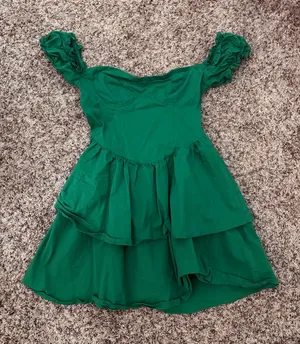 Green mini dress thumbnail 1