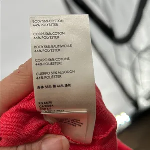 We The Free Free People Red Henley Tunic Top Button Front Slouchy Large thumbnail 7