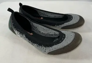 Merrill Synthetic Round Toe Flat in Grey‎ Size 6.5 thumbnail 1