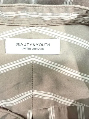 Beauty & Youth United Arrows Women’s Long Stripped Print Blouse Size XS thumbnail 3