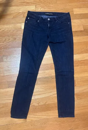 Express Women's Navy Skinny Jeans thumbnail 1