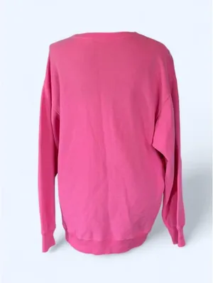 Hollister Y2K Pink Oversized Crewneck Pullover Logo Sweatshirt size small 💗 thumbnail 4