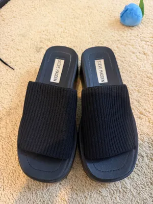 Steve Madden Platform Sandals Black thumbnail 2