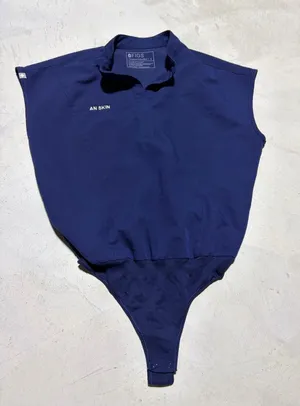 FIGS Navy blue scrub bodysuit small thumbnail 1