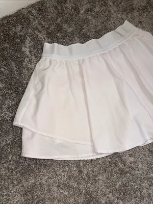 Women's White Layered Tennis Skirt thumbnail 2