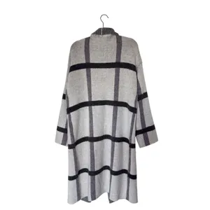Cyrus Women’s Medium Gray ‎Open Front long Coatigan Cabincore Preppy Cottagecore thumbnail 6