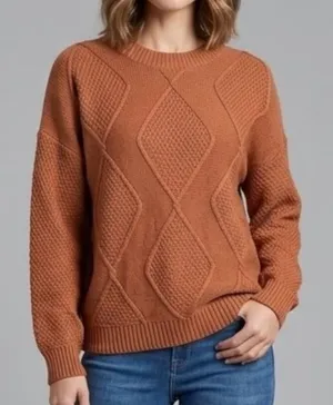 Shein Sweater 2XL Long Sleeve Brown thumbnail 1