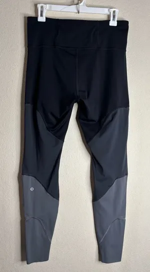 Lululemon Colour Me Ombre Tight 28" Black/Obsidian/ Titanium size 10 thumbnail 1