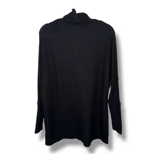 We The Free Black Textured‎ Cowl Neck Long Sleeve Tunic Top Women Size S thumbnail 5