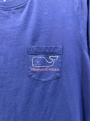 Vineyard Vines Short Sleeve Logo Pocket Tee Royal Blue / Purple thumbnail 3