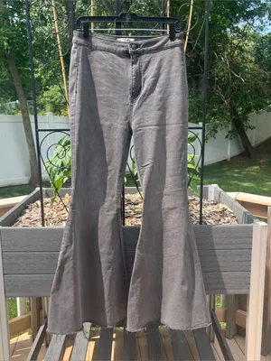 We The Free Just Float On Flare Jeans Washed Black Size 29 Whimsigoth Boho thumbnail 3