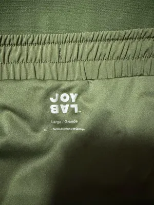 JoyLab Olive Green Athletic Shorts with Side Pleats thumbnail 3