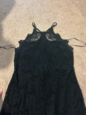 Free People Black Lace dress thumbnail 7