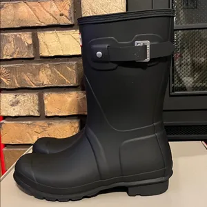 Hunter Women’s Original Short Black Rain Boots NEW Size 7‎ thumbnail 4