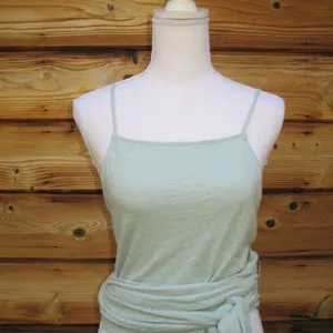 NWT Free People Light Green Wrap Tank Top thumbnail 4