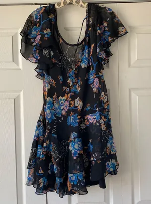 Free People NWOT Love to Love Floral Mini Dress thumbnail 5