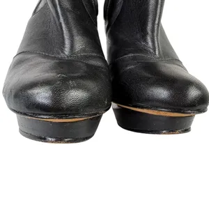 Velvet Angels OTK Leather Platform Boots High Heel Black‎ Women's EU 37 US 7 thumbnail 12