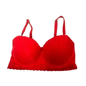 Victoria's Secret PINK Red Lace Push Up Bralette Size SD-DD thumbnail 2