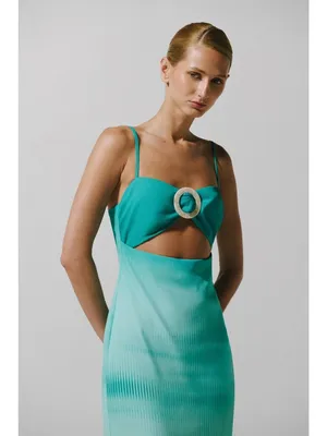 Baobab Aman Maxi Dress Green Eden Womens Size Medium thumbnail 2
