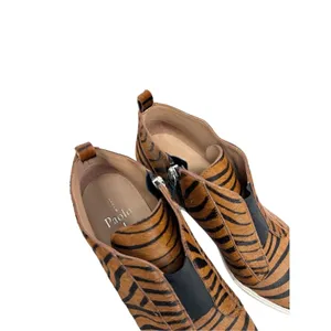 Linea Paolo Wedge Sneaker Size 8 Real Calf Hair Leather‎ Fashion Zebra Print NEW thumbnail 9