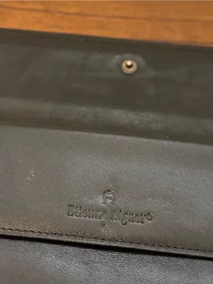 Vintage Leather Clutch Wallet with Insert thumbnail 5