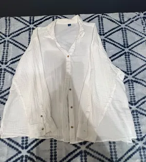 Old Navy Linen Shirt White thumbnail 1
