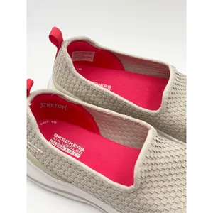 Skechers GoWalk Arch Fit Stretch Fit Slip On‎ Sneakers Beige Size 8.5 thumbnail 2