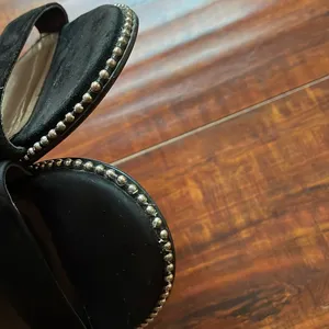 Steve Madden Salute suede pearl black flats thumbnail 8