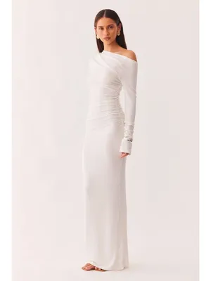 SNDYS Reyna Maxi Dress in White Medium New Womens Long Gown thumbnail 13