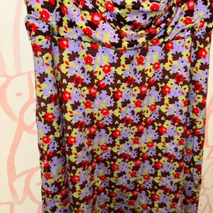 Urban Outfitters Purple Marianne Ditsy Print Mini Dress Babydoll thumbnail 2