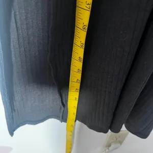 Aerie Midi Dress Women's XXS Gray Ribbed Henley Long Sleeve thumbnail 6
