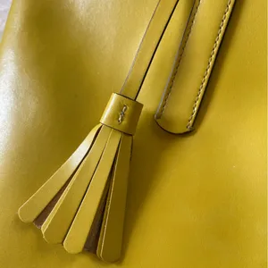 Kate Spade Emilia Large Tote Yellow chartreuse carryall travel tote leather thumbnail 8