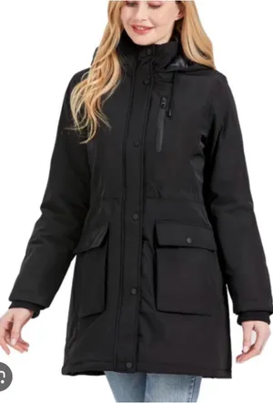 Anna Suhuan Slim Fit Black Puffer Parka Winter Cozy Coat Size Eur 38 US 8 thumbnail 1