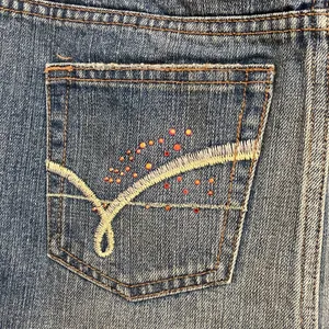Bongo NWT  Distressed Rhinestone Denim Micro Mini Skirt thumbnail 6