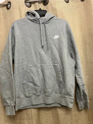 Nike Light Gray Women's Pullover Hoodie size medium unisex thumbnail 1