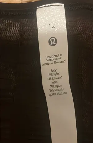 Lululemon Sculpt Cropped Tank - New Ith Tags - Black Size 12 thumbnail 3
