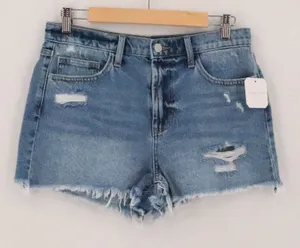 Altar'd State Distressed Denim Shorts‎ Womens Size M Blue Medium Wash Raw Hem thumbnail 1