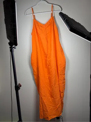 Lane Bryant NWT Cinchable Neckline India Cotton Maxi Dress Sz 18/20 thumbnail 8