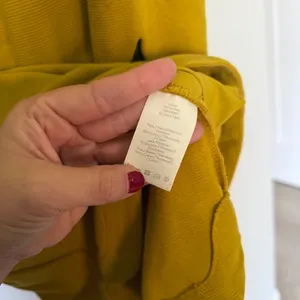 Boden Funnel Neck‎ Yellow Ribbed Dress thumbnail 3