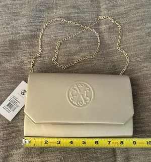 CXL by Christian Lacroix couch with detachable crossbody chain thumbnail 1
