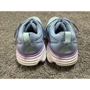HOKA ONE ONE Bondi 8 Running Shoes Chalk Violet Pastel Lilac Sneaker Sz 8 Wide thumbnail 6