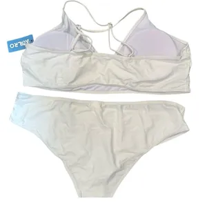 Chic Cream Bikini Set White Size undefined thumbnail 5