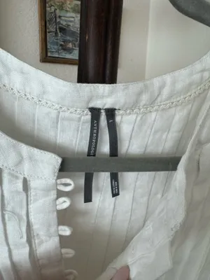 Anthropologie White Tank Top thumbnail 3