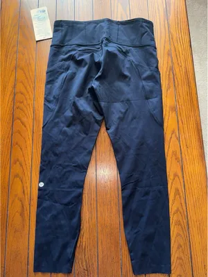 Lululemon Fast & Free With Pockets High Rise 25” Black Size 10 NWT thumbnail 3