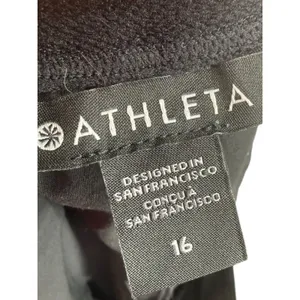Athleta Womens Brooklyn Heights Wide Leg High Rise Cargo Pants Black Size 16 thumbnail 3