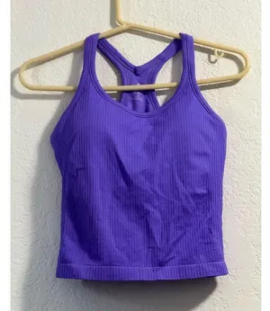 Attarco Top Workout Tank Top Racer Back Built in Bra Large thumbnail 2
