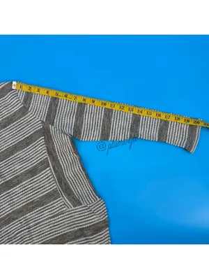 L Love Y2K Vintage Striped Women's Long Sleeve Henley Top Size M NWOT thumbnail 7