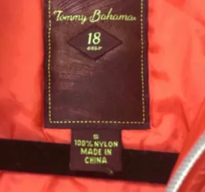 Tommy Bahama Ladies Golf Athletic Vest Orange S 6 Running Jacket Packable Light thumbnail 4